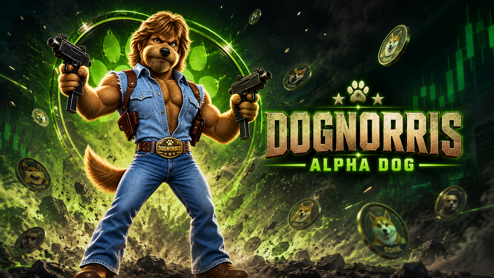 DOGNORRIS alpha dog banner
